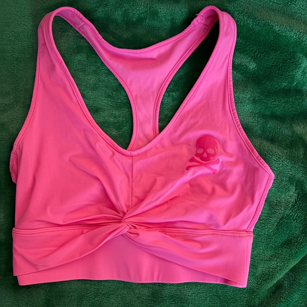 Soul Cycle Pink Cropped tank